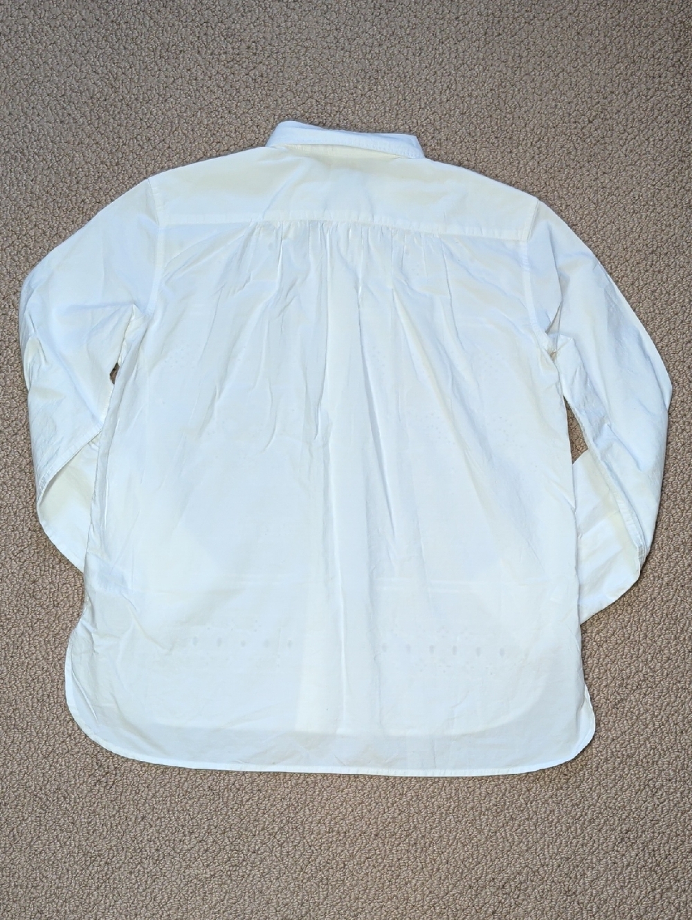 Ralph Lauren 100% cotton White Eyelet button down Broadcloth Tunic 14 - Picture 8 of 10